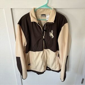 Vintage Wyoming Cowboys Logo Athletic Men's XL Fleece Jacket.